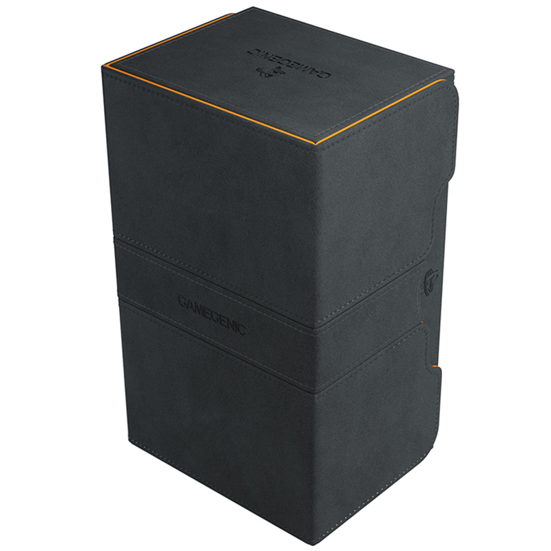 Gamegenic Stronghold 200+ XL Convertible Deck Box - Black/Orange [2021 Edition]