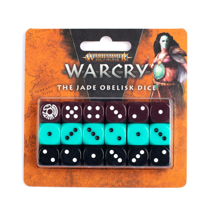 Warcry: The Jade Obelisk - Dice Set [18ct] *OUT OF PRINT*