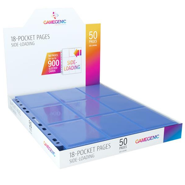 Gamegenic Sideloading 18-Pocket Pages - Blue [50ct]