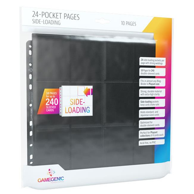 gamegenic card binder Gamegenic Sideloading 24-Pocket Pages