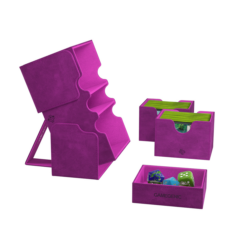 Gamegenic Stronghold 200+ XL Convertible Deck Box - Purple