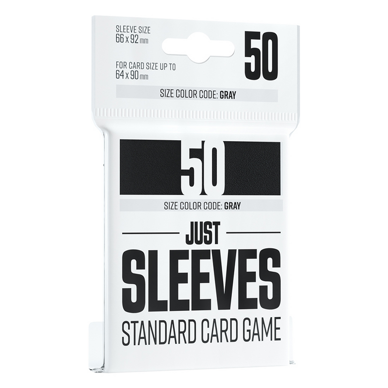 Gamegenic Just Sleeves: Standard Card Game - Black [50ct]