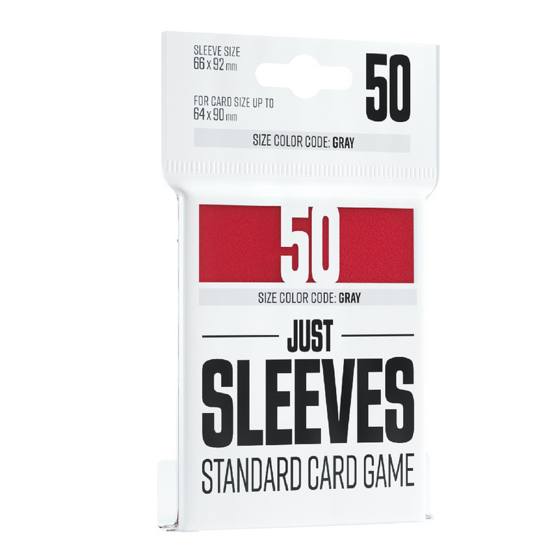Gamegenic Just Sleeves: Standard Card Game - Red [50ct]