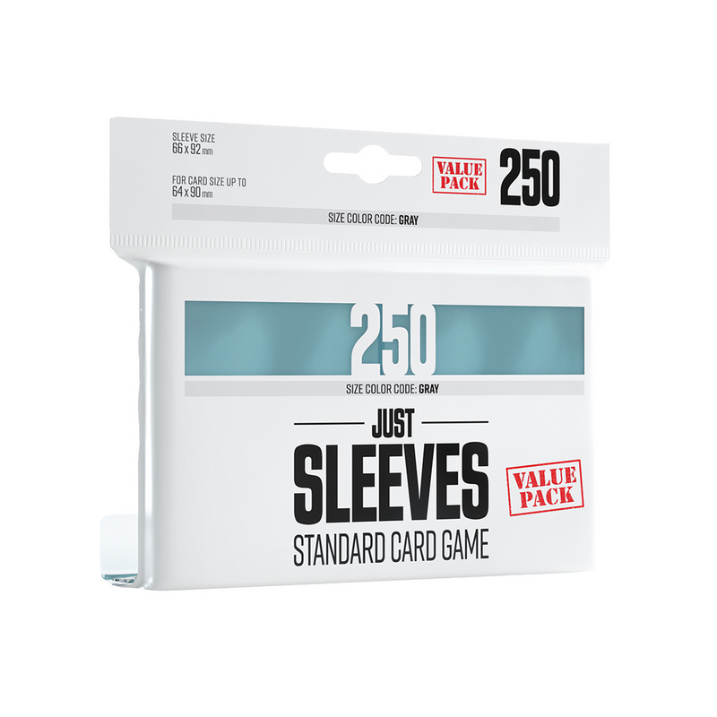 Gamegenic Just Sleeves: Standard Card Game - Value Pack Clear [250ct]