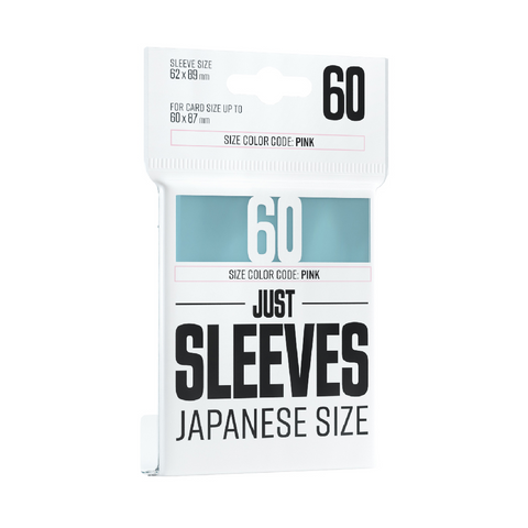 Gamegenic Just Sleeves: Japanese Size - Clear [60ct]
