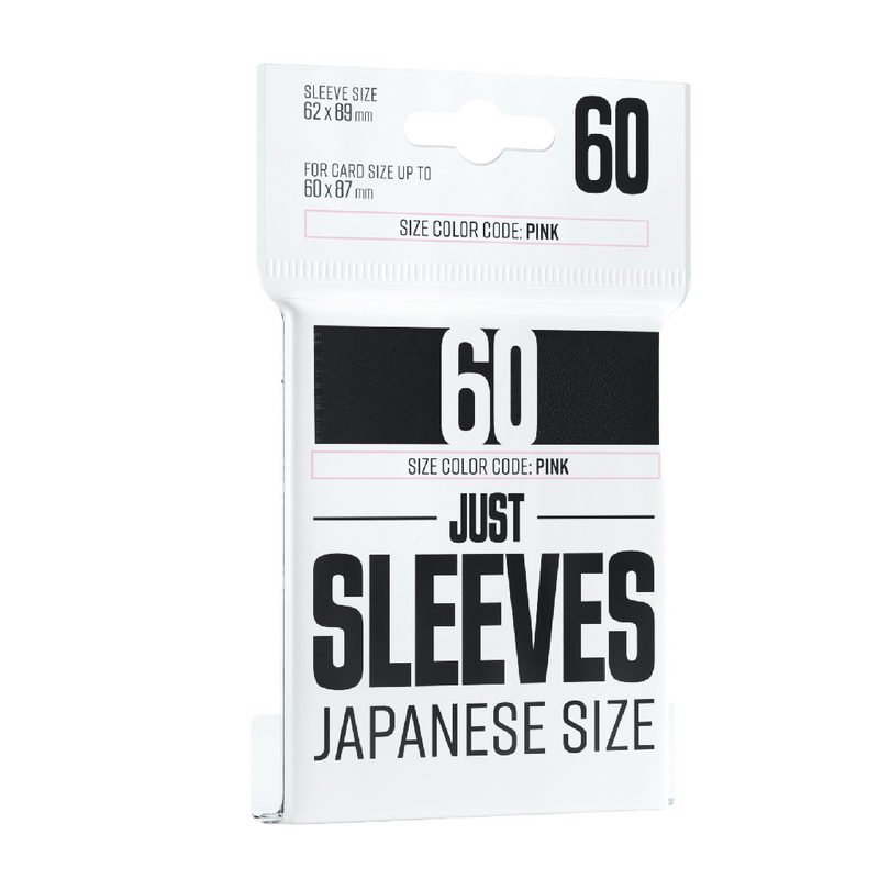 Gamegenic Just Sleeves: Japanese Size - Black [60ct]