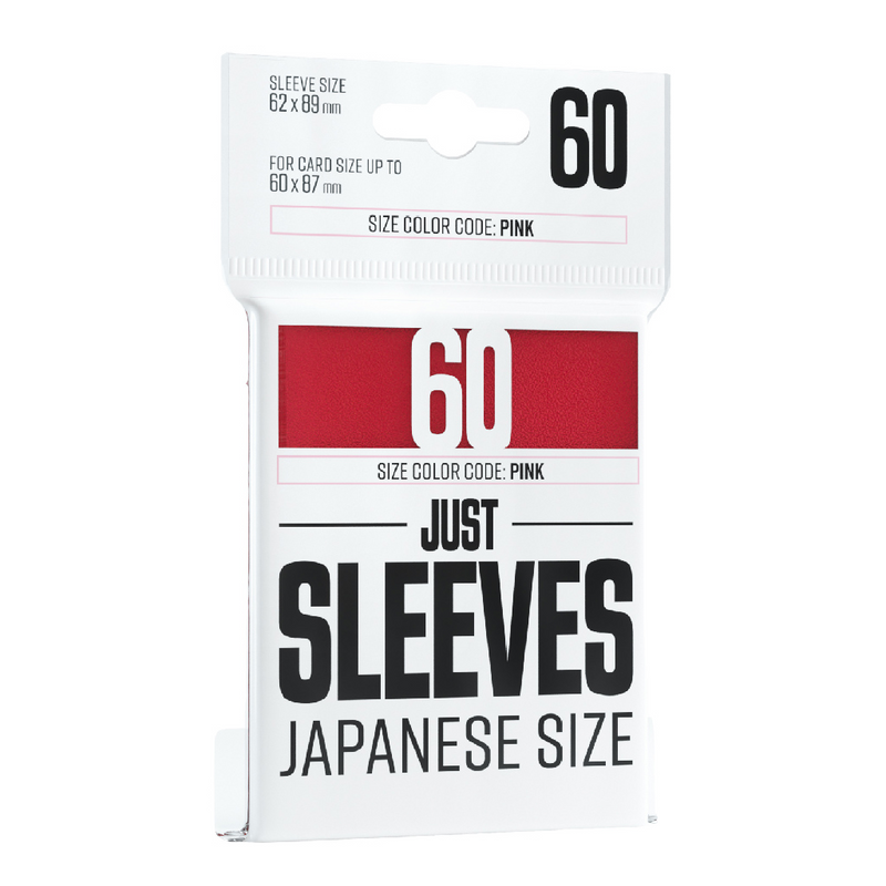 Gamegenic Just Sleeves: Japanese Size - Red [60ct]