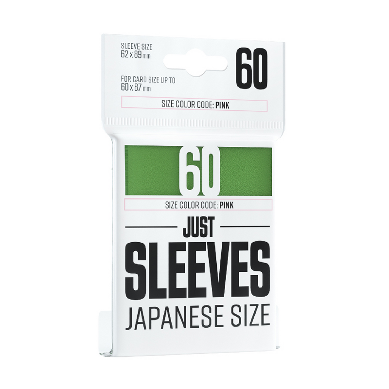 Gamegenic Just Sleeves: Japanese Size - Green [60ct]