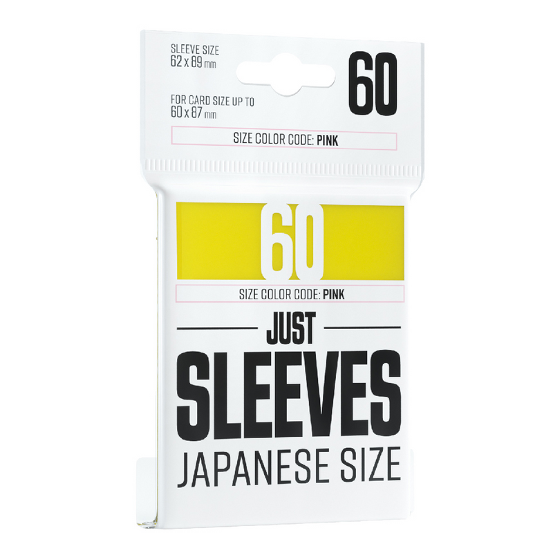 Gamegenic Just Sleeves: Japanese Size - Yellow [60ct]