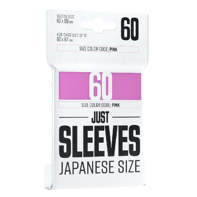 Gamegenic Just Sleeves: Japanese Size - Pink [60ct]