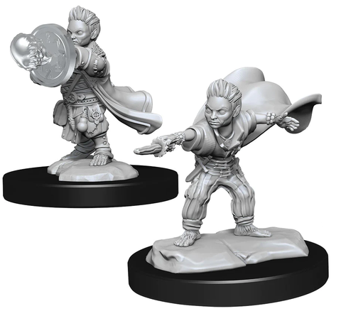 Pathfinder: Deep Cuts Miniatures - W14 Male Halfling Wizard [Unpainted]