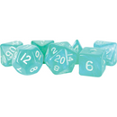 FanRoll MET 180 Stardust Teal RPG Polyhedral Dice Set [7ct]