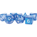 FanRoll MET 181 Stardust Blue/Silver RPG Polyhedral Dice Set [7ct]