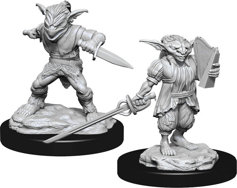 D&D Nolzur's Marvelous Miniatures: W15 Goblin Rogue & Goblin Bard [Unpainted]