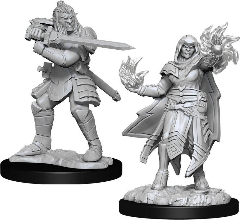 D&D Nolzur's Marvelous Miniatures: W15 Hobgoblin Fighter & Hobgoblin Wizard [Unpainted]