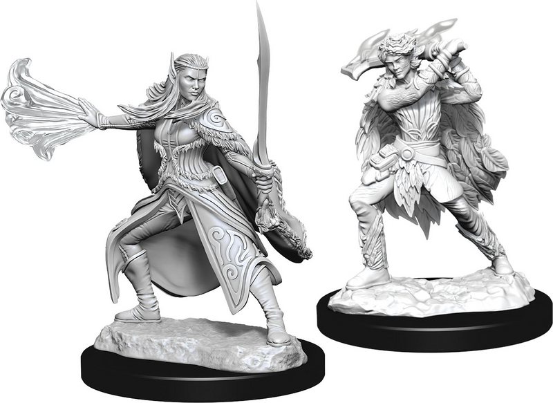 D&D Nolzur's Marvelous Miniatures: W15 Winter Eladrin & Spring Eladrin [Unpainted]