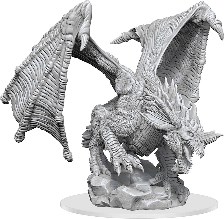 D&D Nolzur's Marvelous Miniatures: W15 Young Blue Dragon [Unpainted]