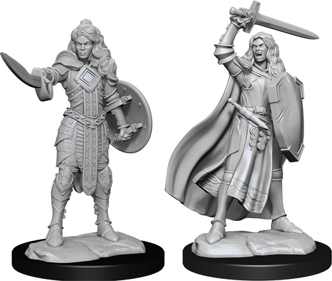 Pathfinder: Deep Cuts Miniatures - W14 Female Human Champion [Unpainted]