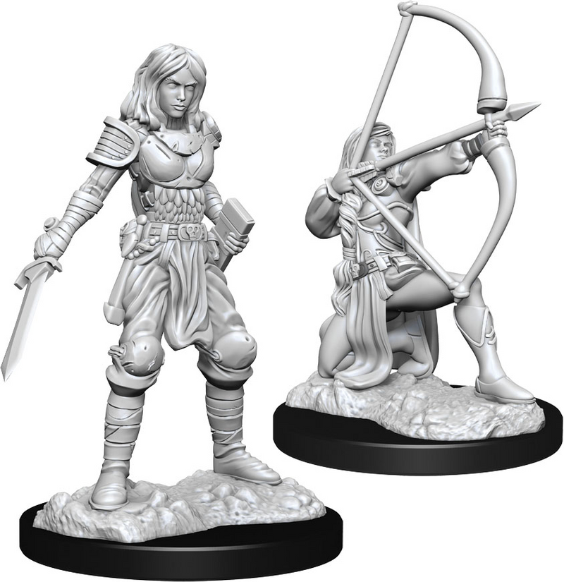 Pathfinder Deep Cuts Miniatures: W15 Female Human Fighter [Unpainted]