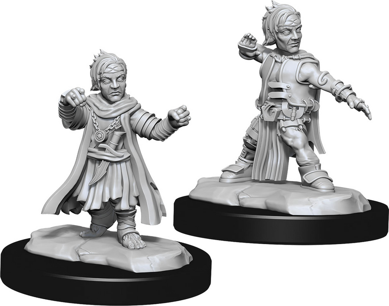 Pathfinder Deep Cuts Miniatures: W15 Male Halfling Monk [Unpainted]