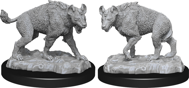 WizKids Deep Cuts Miniatures: W14 Hyenas [Unpainted]