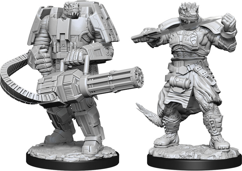 Starfinder Deep Cuts Miniatures: W15 Vesk Soldier [Unpainted]