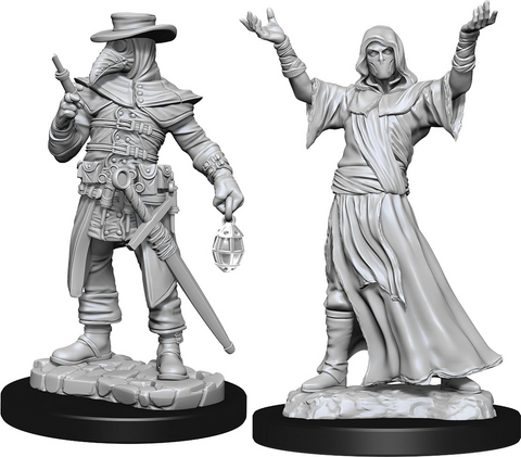 WizKids Deep Cuts Miniatures: W15 Plague Doctor & Cultist [Unpainted]