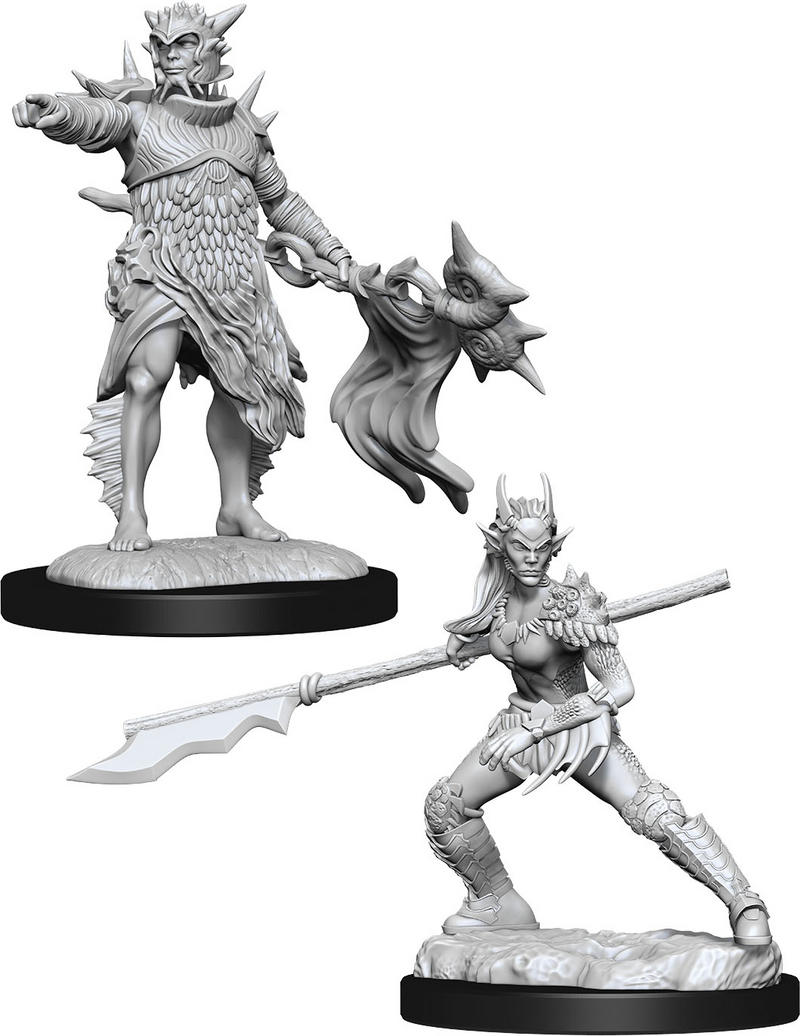 Magic: The Gathering Miniatures - W01 Coralhelm Commander & Halimar Wavewatch [Unpainted]