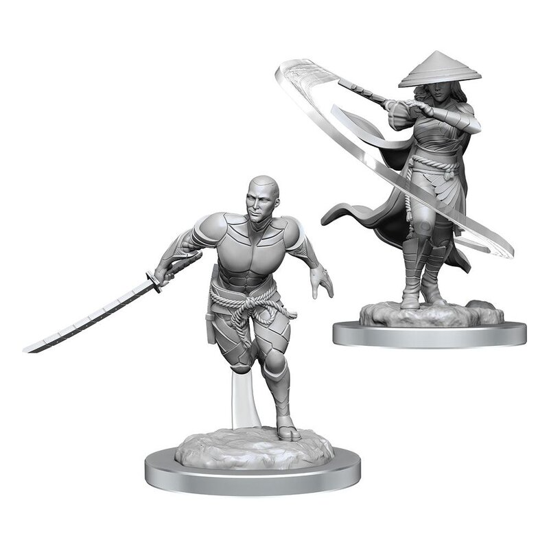 Magic: The Gathering Miniatures - W05 Kaito Shizuki & the Wanderer [Unpainted]