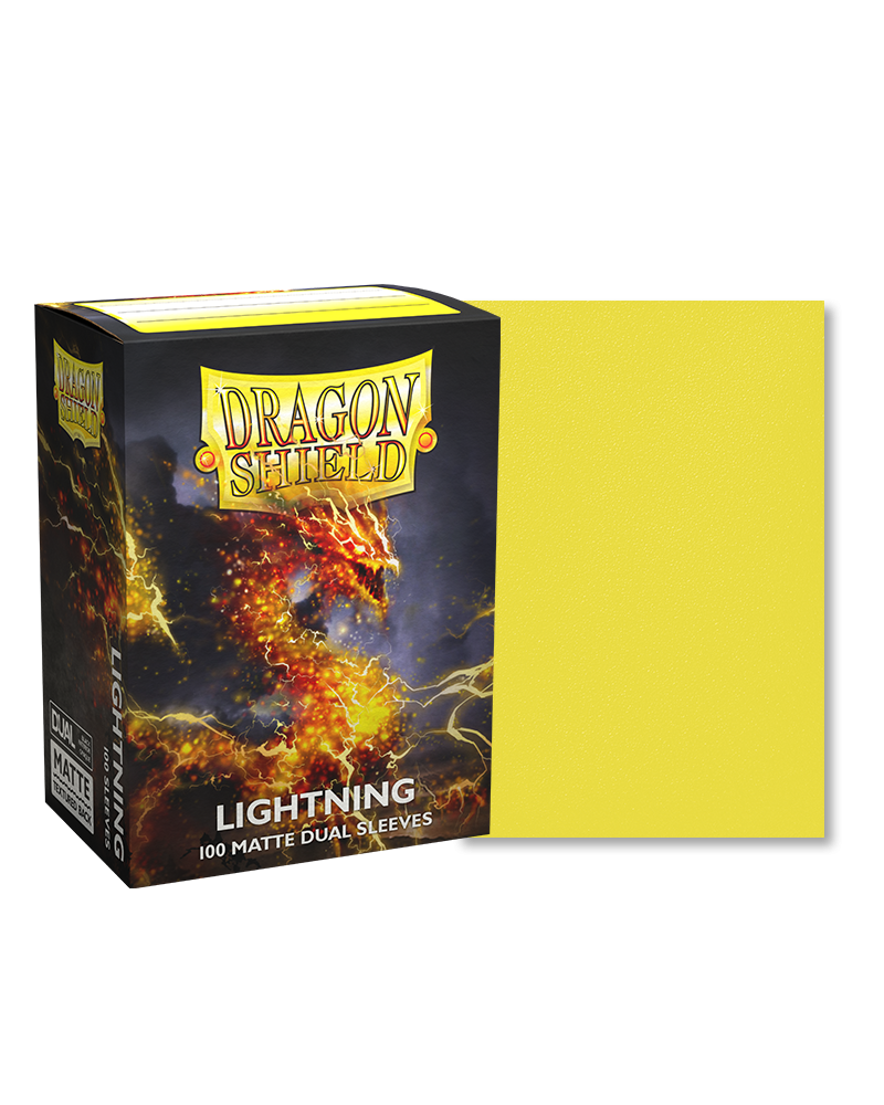 Dragon Shield: Matte Dual Standard Size Card Sleeves - Lightning [100ct]
