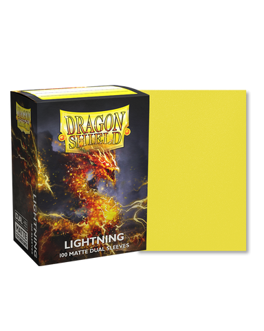Dragon Shield: Matte Dual Standard Size Card Sleeves - Lightning [100ct]