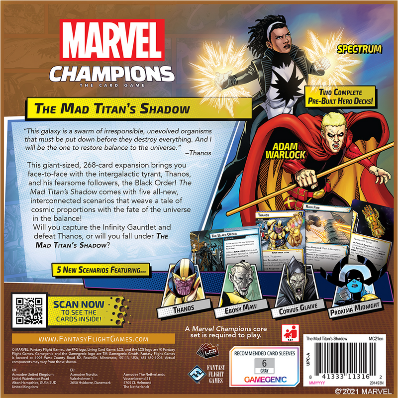 Marvel Champions: The Card Game - The Mad Titan's Shadow [Expansion]