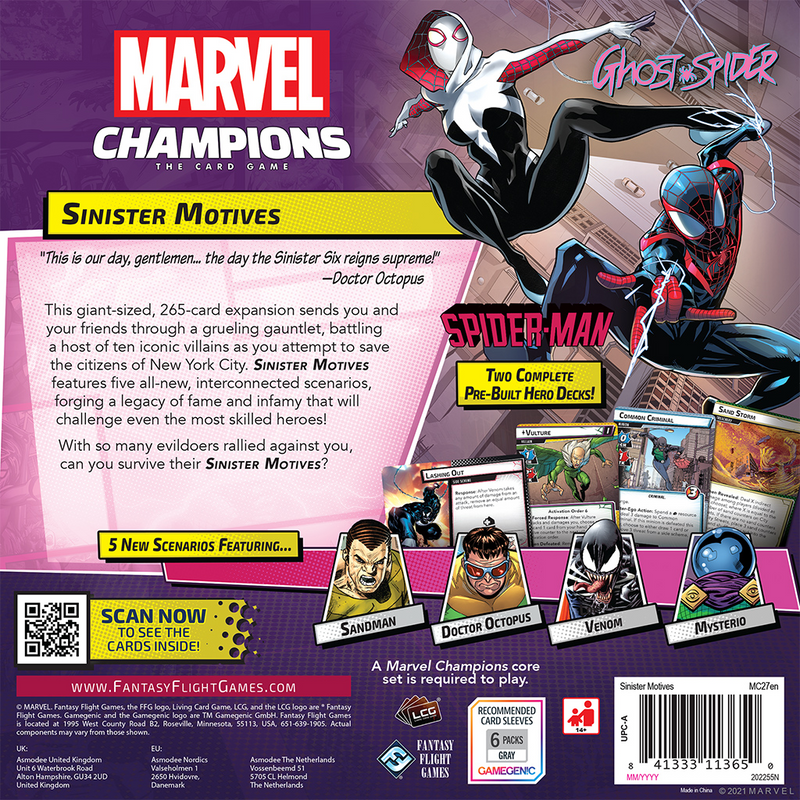 Marvel Champions: The Card Game - Sinister Motives [Expansion]