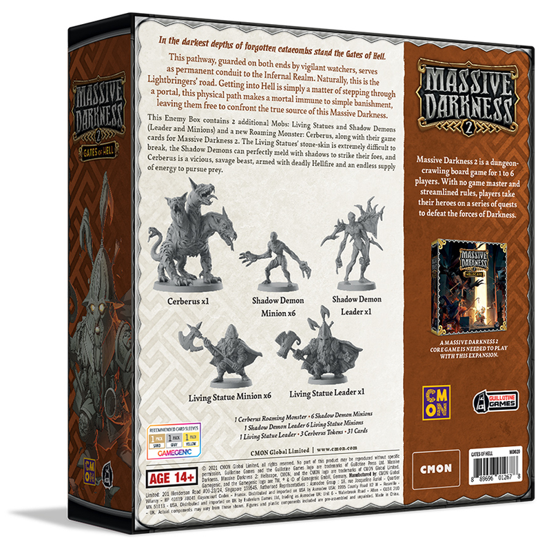 Massive Darkness 2: Gates of Hell - Enemy Box [Board Game Expansion]