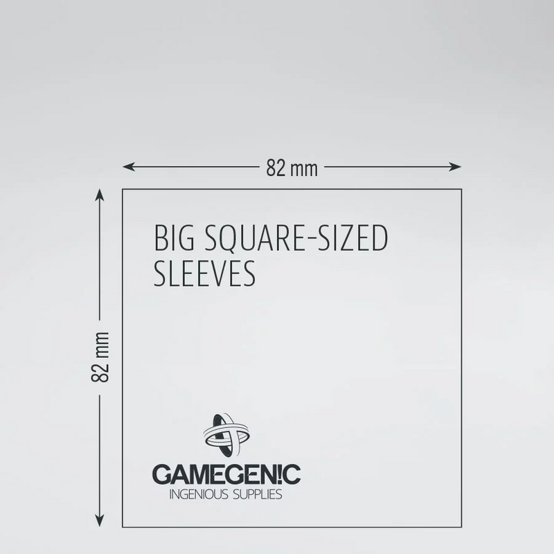 Gamegenic Matte Board Game Sleeves - LIME: Big Square (82mm x 82mm) [50ct]