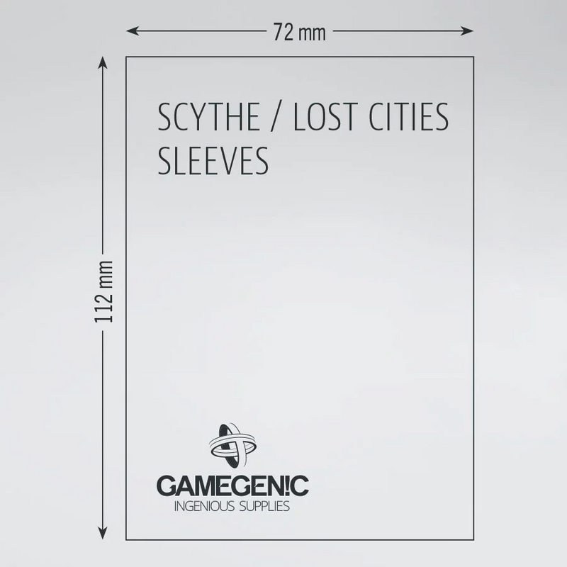 Gamegenic Matte Board Game Sleeves - MAGENTA: Scythe™ / Lost Cities™ (72mm x 112mm) [60ct]