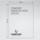 Gamegenic Matte Board Game Sleeves - GREEN: Standard American (59mm x 91mm) [50ct]