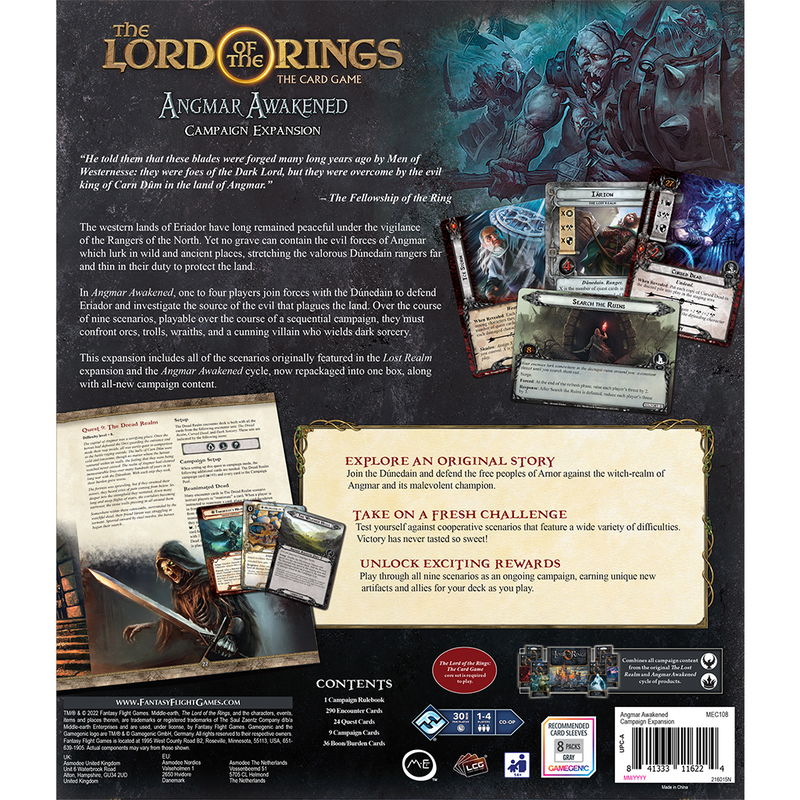 The Lord of the Rings TCG: Angmar Awakened - Campaign Expansion [Expansion Game]