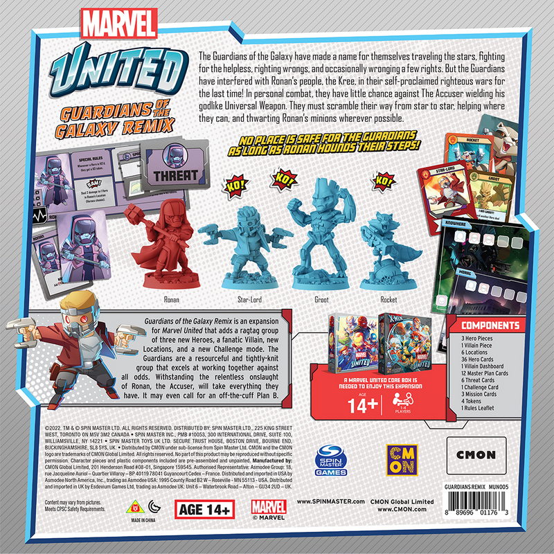 Marvel United: Guardians of the Galaxy Remix [Expansion Game]