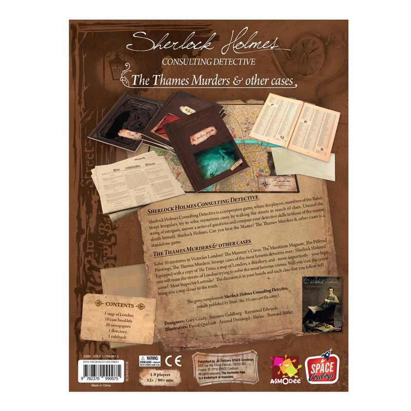 Sherlock Holmes: Consulting Detective - The Thames Murders & Other Cases [Base Game]