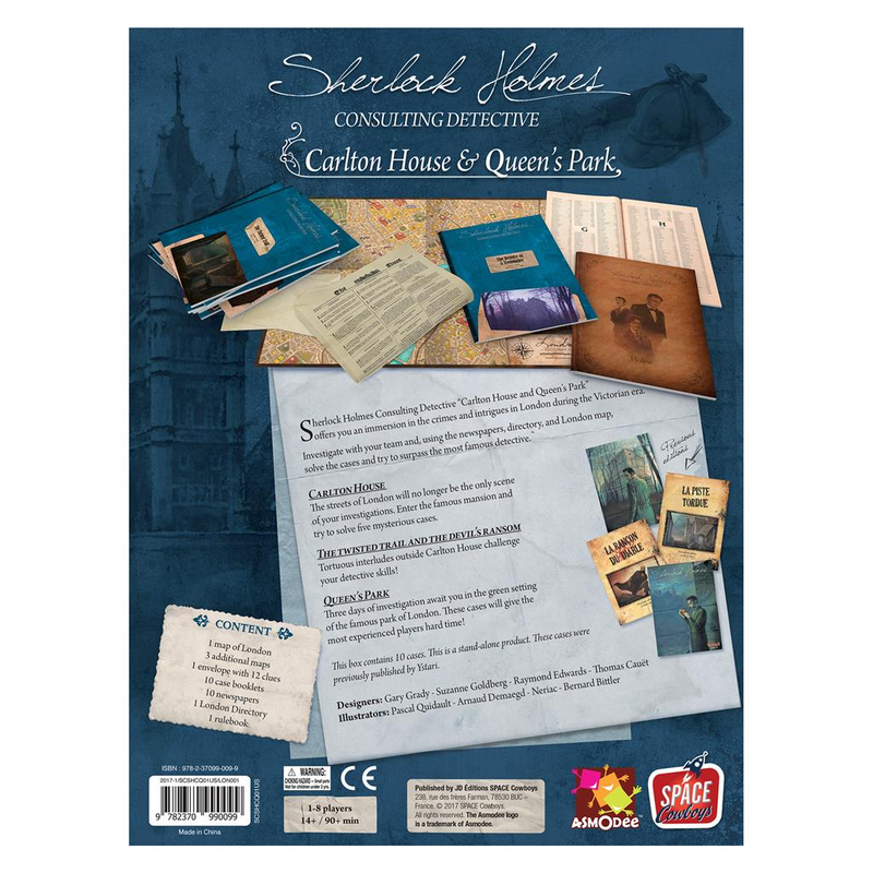 Sherlock Holmes: Consulting Detective - Carlton House & Queen's Park [Base Game]