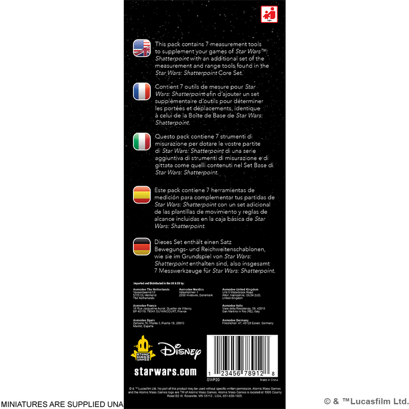 Star Wars: Shatterpoint - Measuring Tools [7ct]