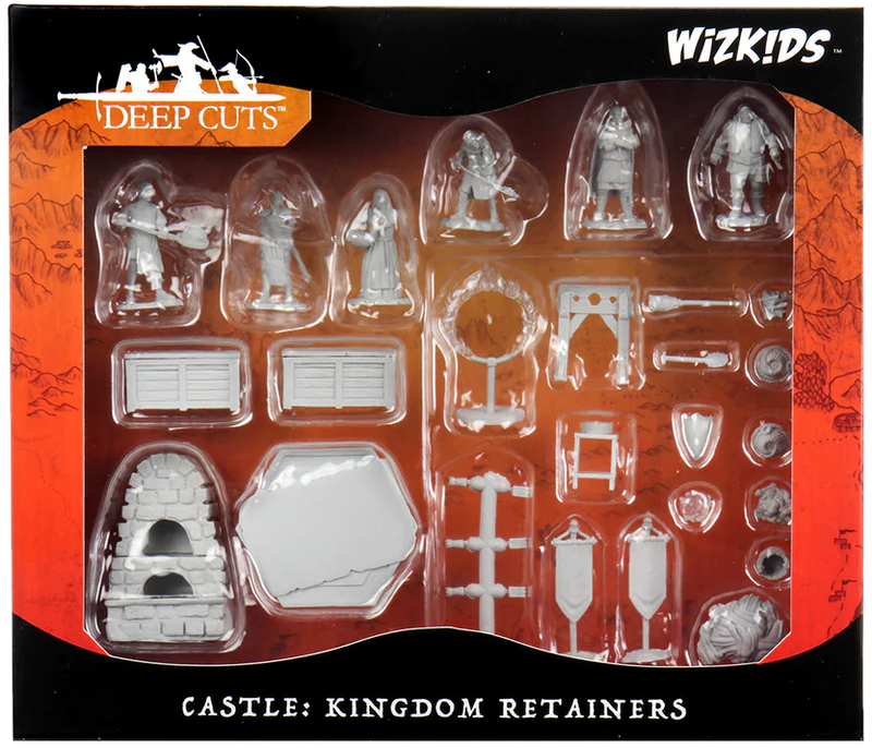 WizKids Deep Cut Miniatures: W12 Kingdom Retainers [Unpainted]