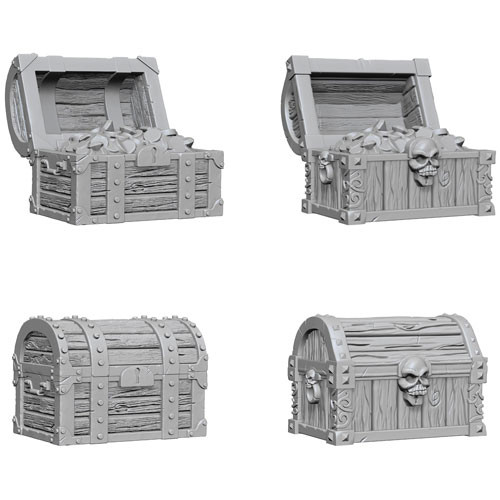 WizKids Deep Cuts Miniatures: W02 Chests [Unpainted]