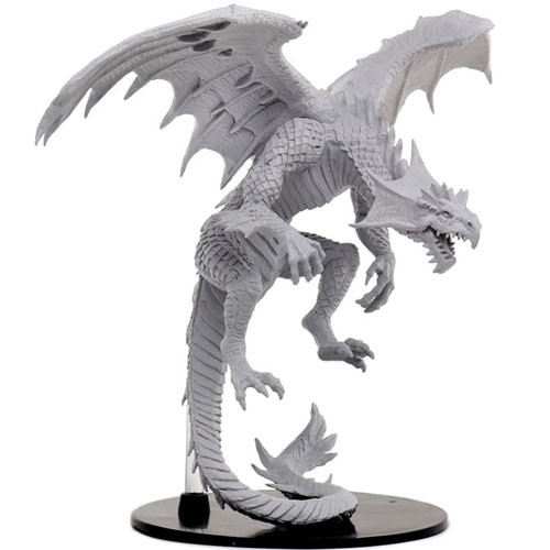 Pathfinder Battles Deep Cuts Miniatures: Gargantuan White Dragon [Unpainted]