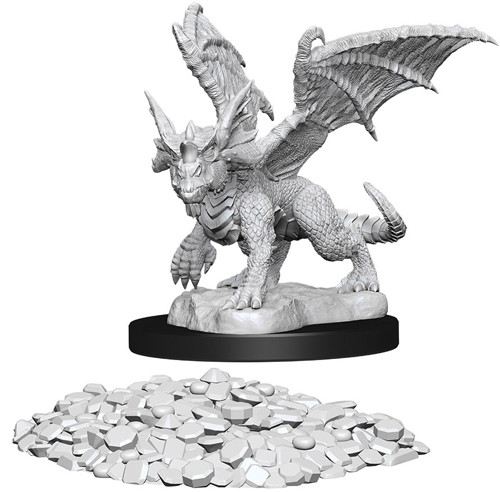 D&D Nolzur's Marvelous Miniatures: W10 Blue Dragon Wyrmling [Unpainted]