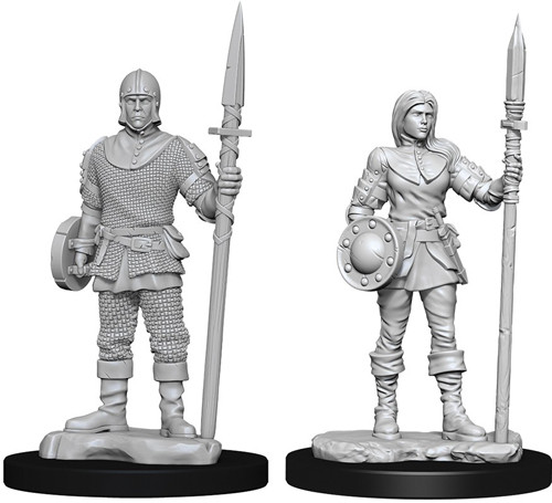 WizKids Deep Cuts Miniatures: W10 Guards [Unpainted]