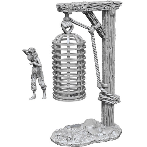 WizKids Deep Cuts Miniatures: W12.5 Hanging Cage [Unpainted]