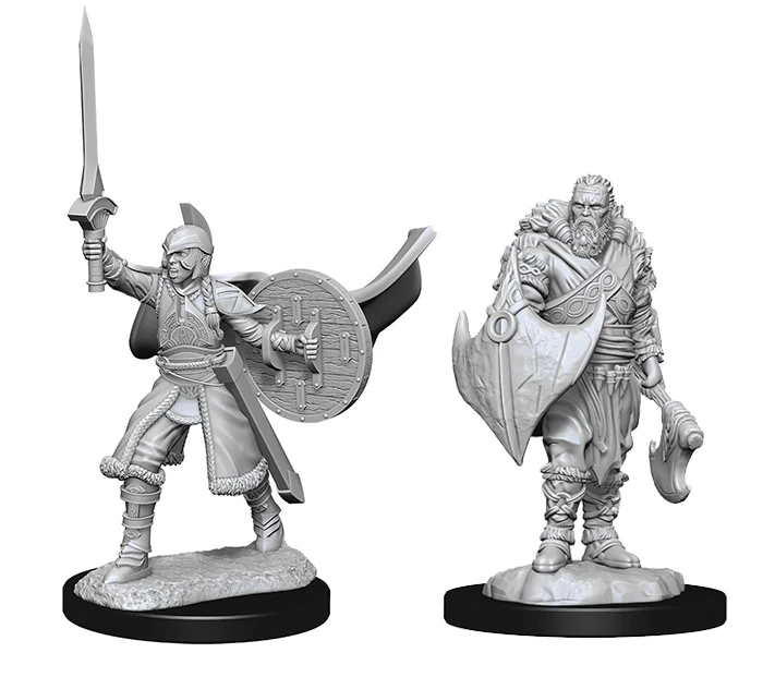 Magic: The Gathering Miniatures - W02 Human Berserkers [Unpainted]