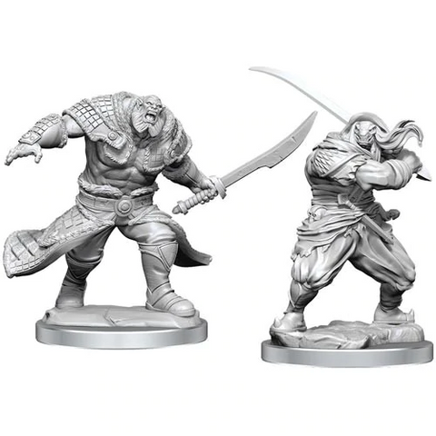 Magic: The Gathering Miniatures - W04 Zurgo Helmsmasher & Unyielding Krumar [Unpainted]
